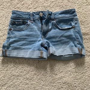 American Eagle light wash jean shorts